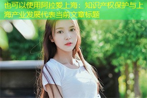 知识产权保护与上海产业发展 知识产权保护与上海产业发展